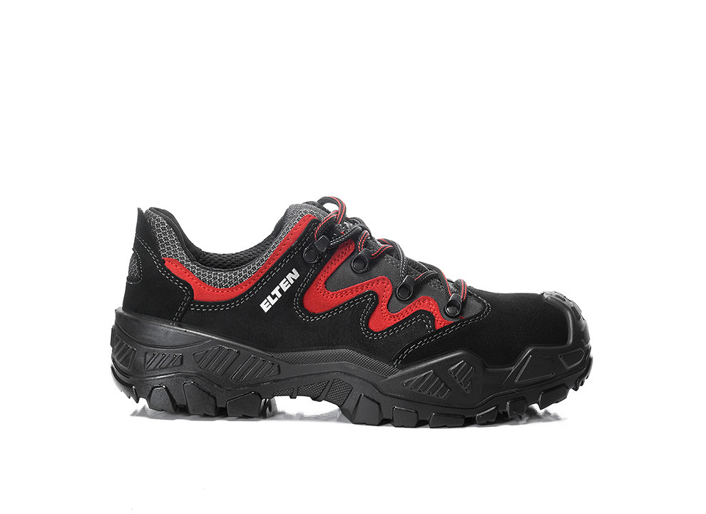 Elten Mick Black-Red Low Esd S2 Werkschoenen
