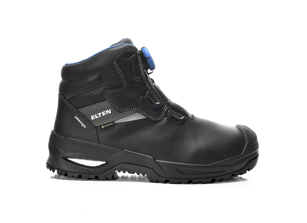 Elten Stefano Xxsg Boa® Gtx Black-Blue Mid Esd S3 Ci Werkschoenen