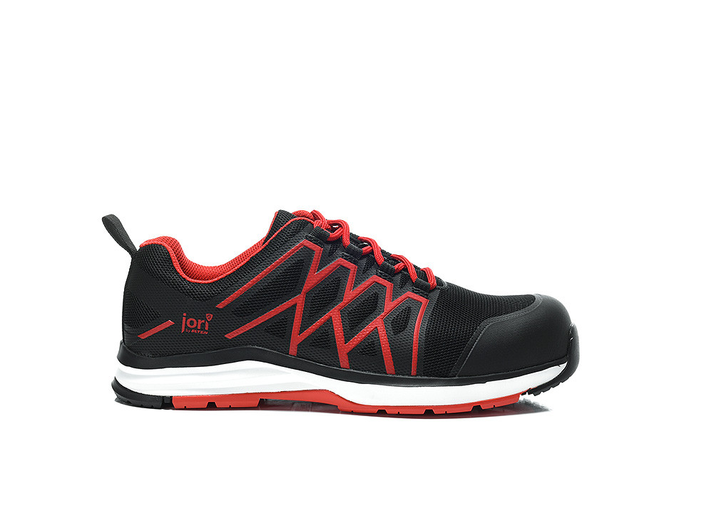 Jori Swift Black-Red Low Esd S1P Werkschoenen