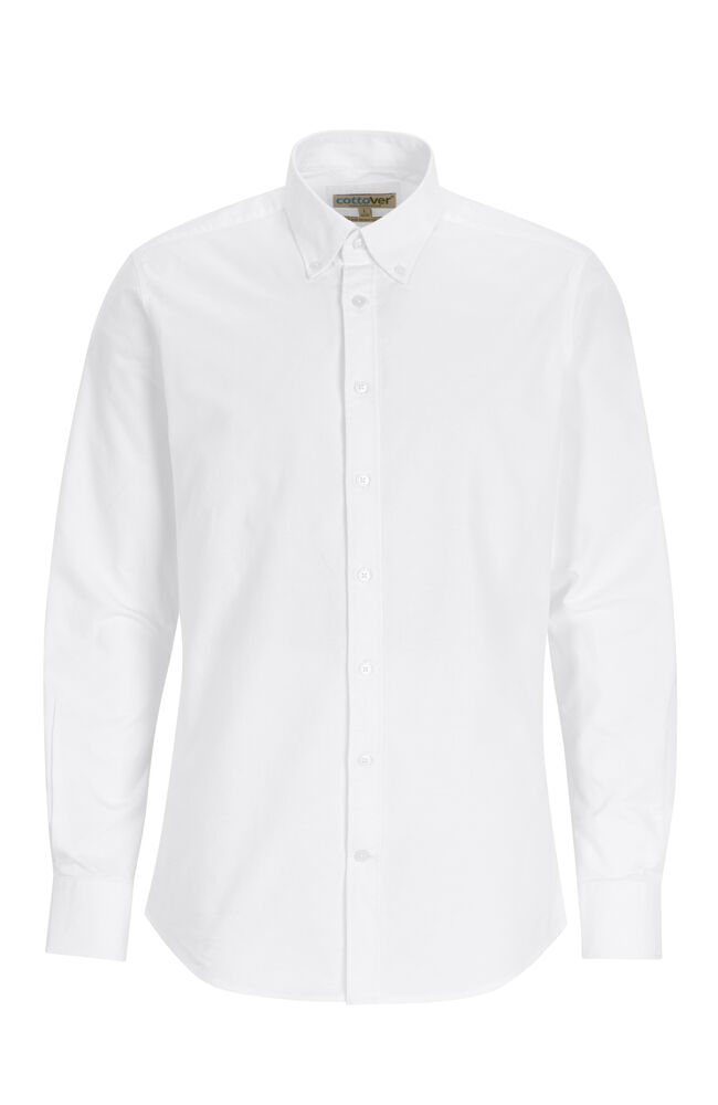 Cottover Hemd Oxford Slim Fit Heren GOTS