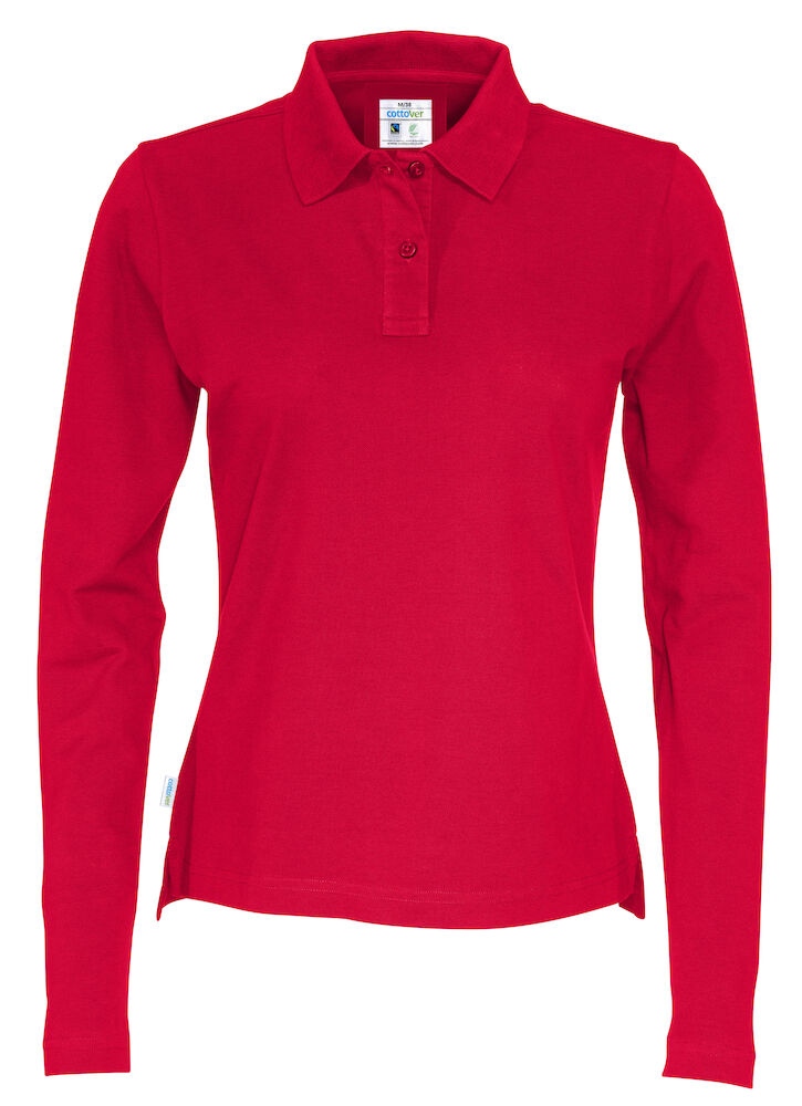 Cottover Polo Pique Long Sleeve Lady - GOTS