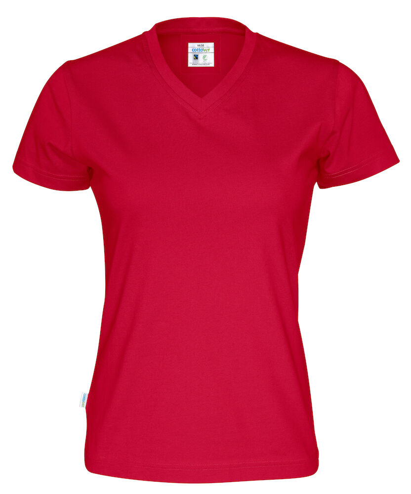 Cottover T-Shirt V-Neck Lady - GOTS