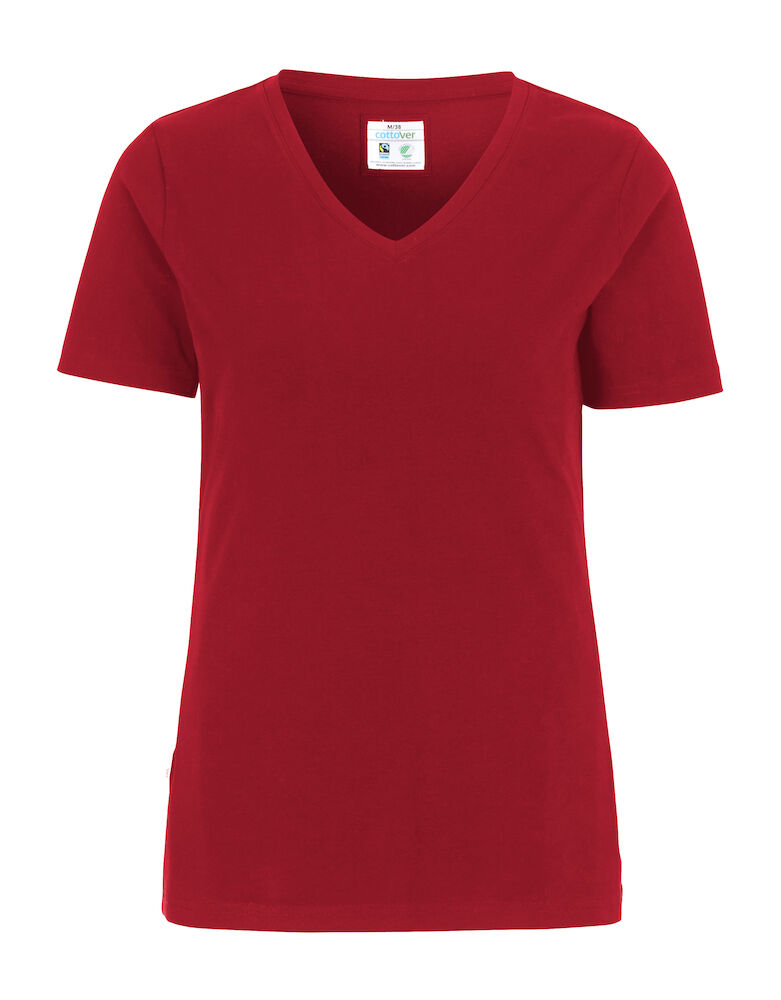 Cottover Stretch V-Neck Lady - GOTS