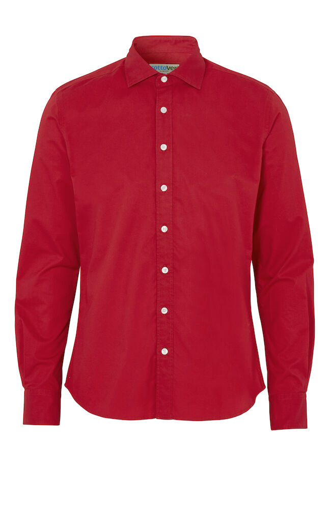 Cottover Shirt Twill Slim Fit Man - GOTS