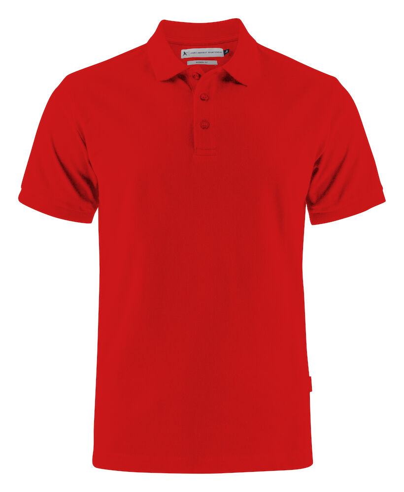 James Harvest Neptune Modern Polo Pique Modern Fit Heren