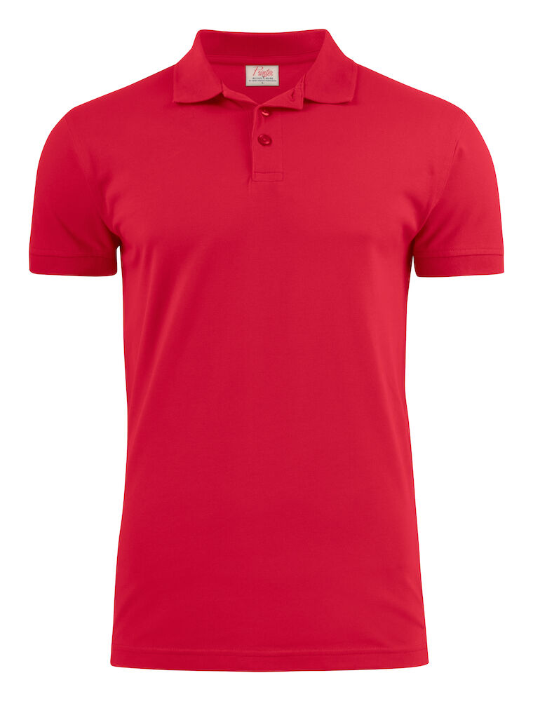 Printer Surf Stretch Polo Pique Heren