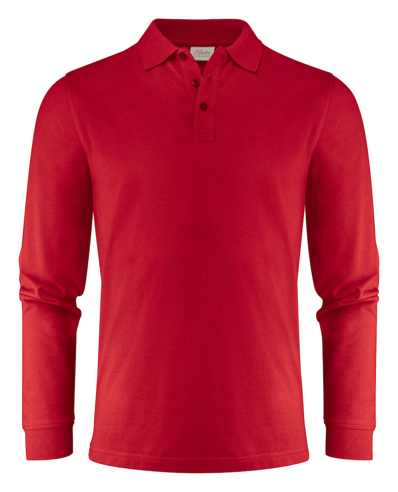 Printer Surf Pro L/S Polo Pique Heren