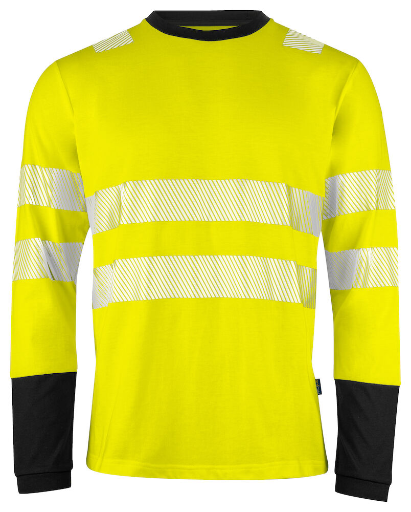 Projob 6014 Signalisatiet-Shirt Lange Mouwen En Iso 20471 Klasse 3