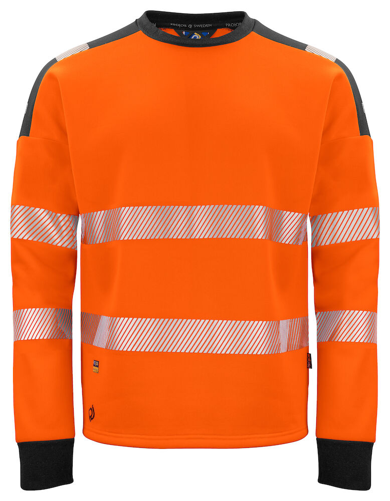 Projob 6108 Signalisatiesweater Ronde Hals En Iso 20471 Klasse 3