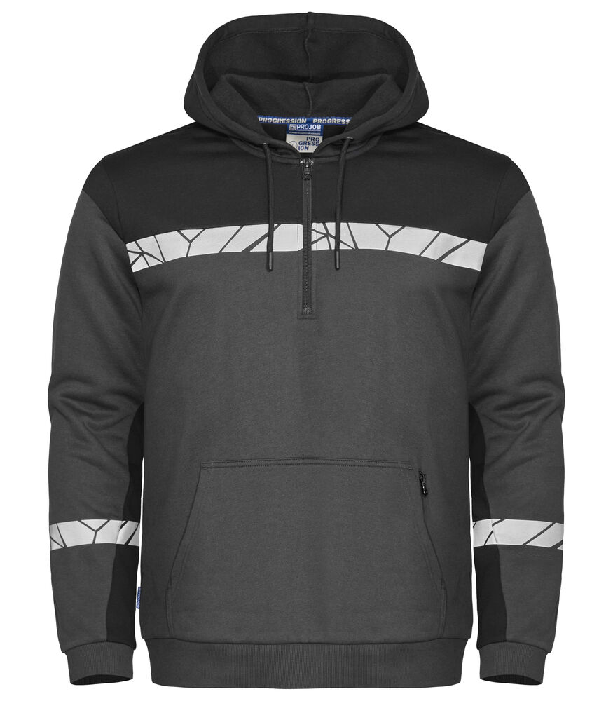 Projob 7104 Hoodie Met Halve Ritssluiting
