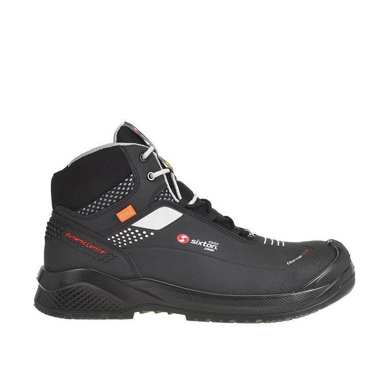 Sixton Muscle High Zwart Grijs Mid S3 Werkschoenen