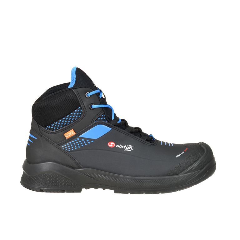Sixton Forza High Zwart Blauw Mid S3 Werkschoenen