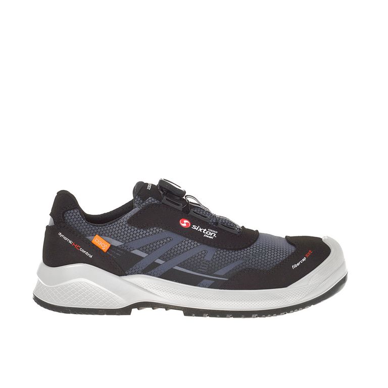 Sixton Tempra Boa Zwart Grijs Low S3 Werkschoenen