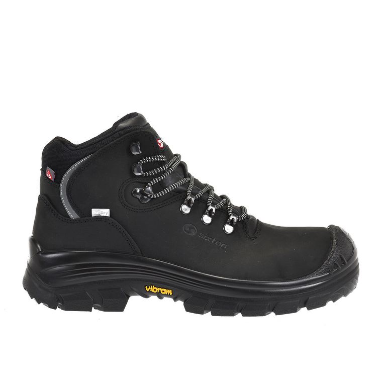 Sixton Stelvio HDry Zwart Grijs Mid S3 Werkschoenen