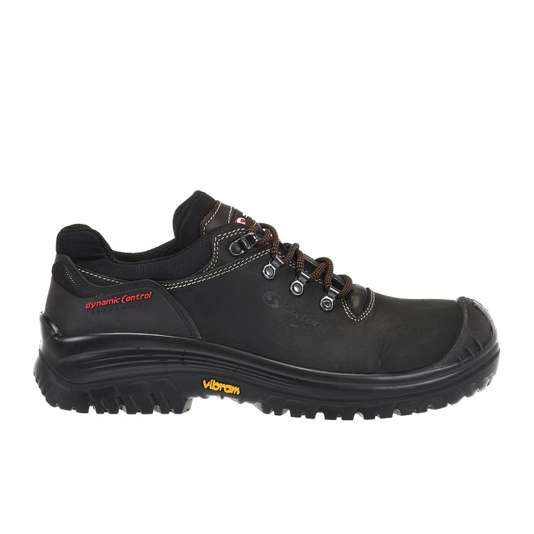 Sixton Sella Zwart Bruin Low S3 Werkschoenen