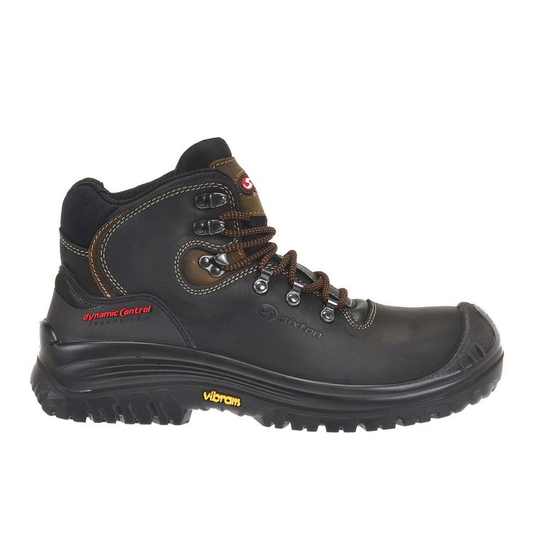 Sixton Stelvio Zwart Bruin Mid S3 Werkschoenen