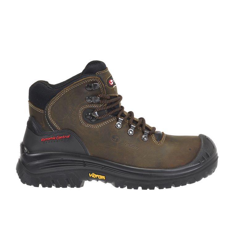 Sixton Stelvio Bruin Zwart Mid S3 Werkschoenen