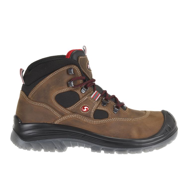 Sixton Labrador Bruin Zwart Mid S3 Werkschoenen