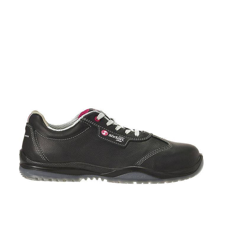Sixton Dance Zwart Rood Low S3 Werkschoenen