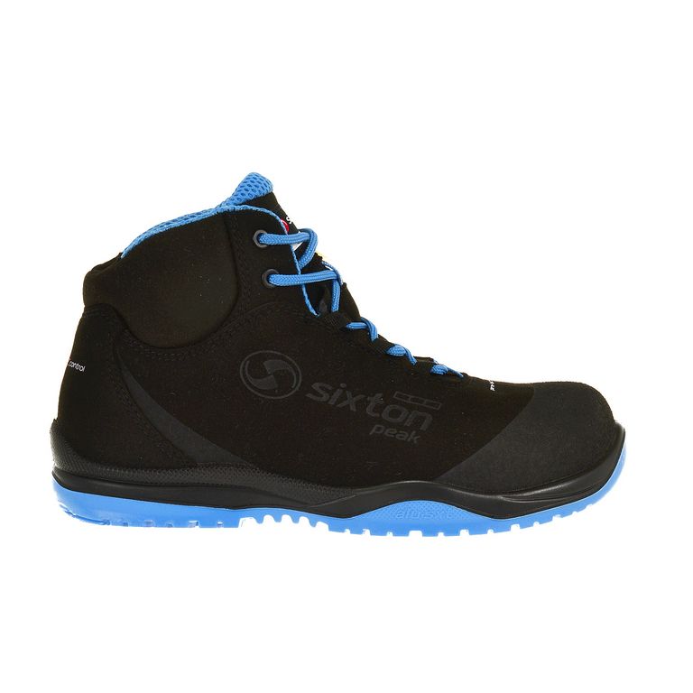 Sixton Cuban High Zwart Blauw Mid S3 Werkschoenen