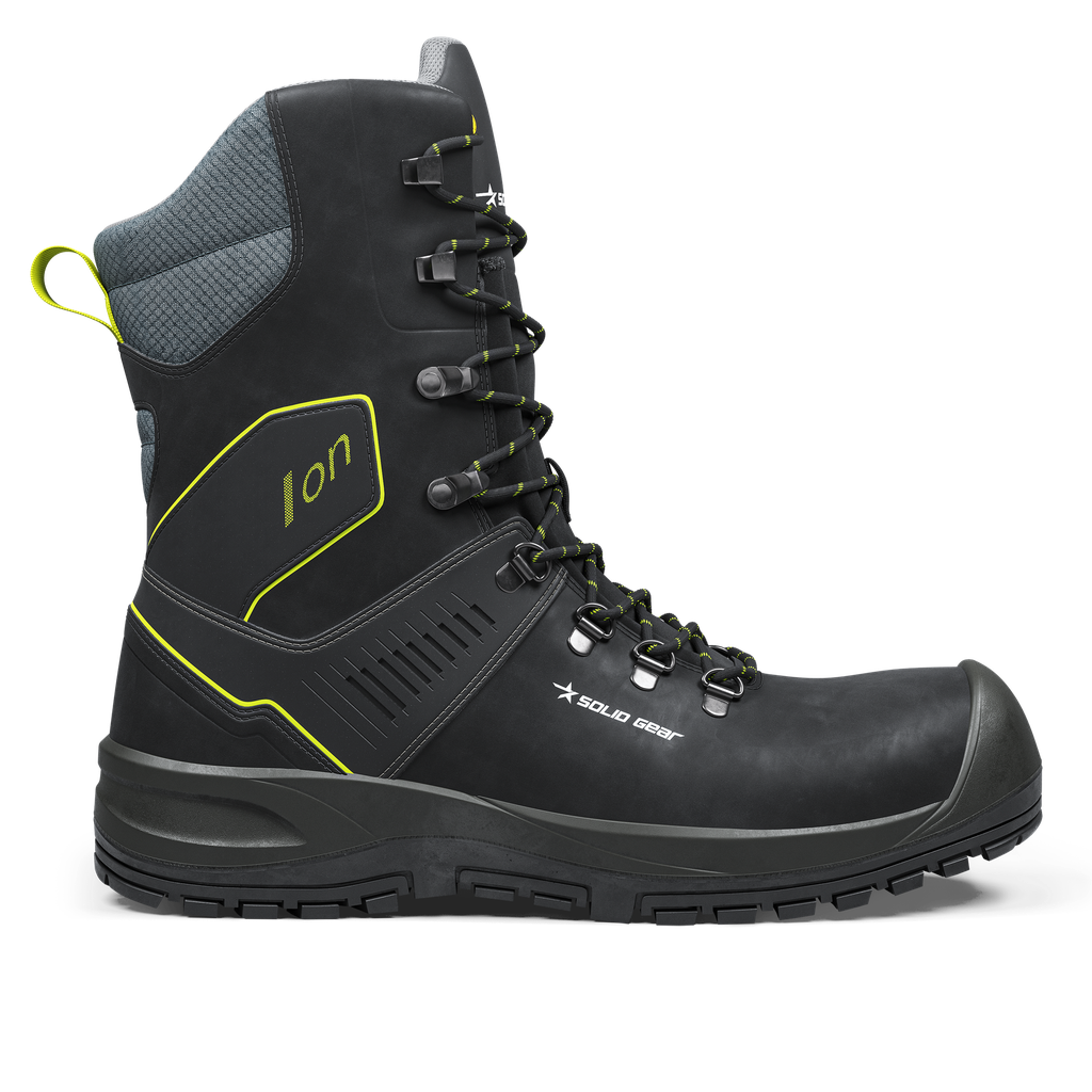 Solid Gear Ion Hoog Zwa/Groen S3L Werklaarzen