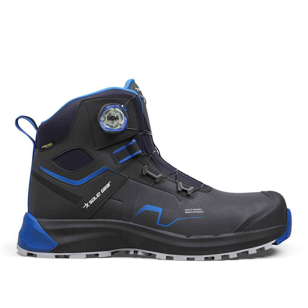 Solid Gear Sonar Midden Zwa/Bla S3S Werkschoenen