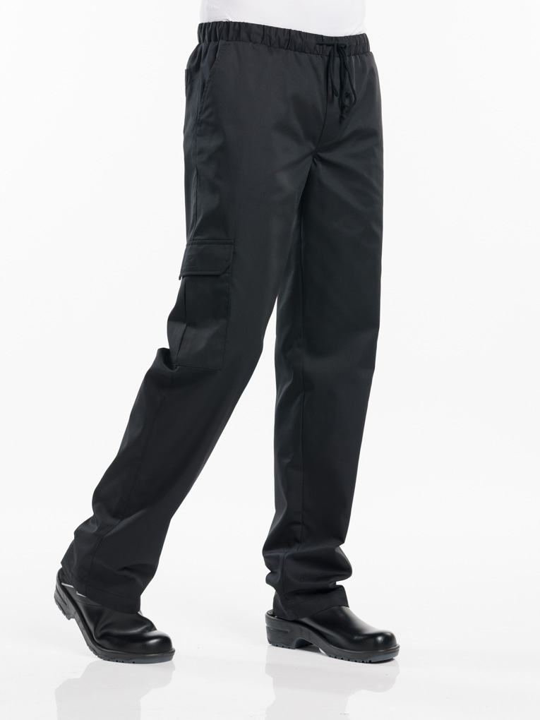 Chaud Devant Baggy Black Chef Pants