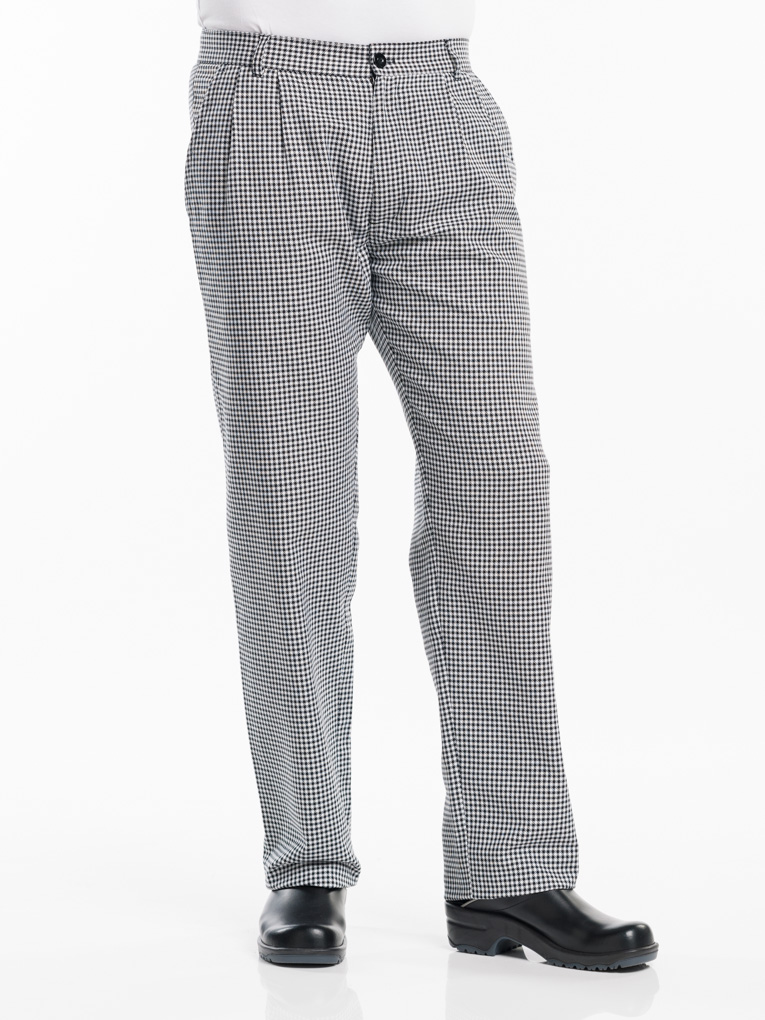 Chaud Devant Pepita Black Chef Pants