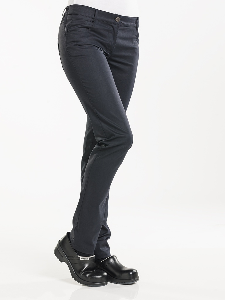 Chaud Devant Lady Skinny Black Stretch Chef Pants