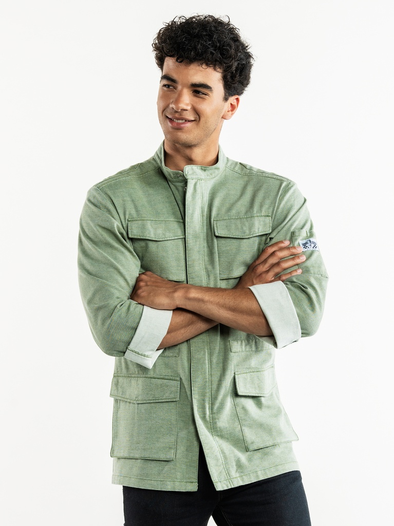 Chaud Devant Parka Green Chef Jacket