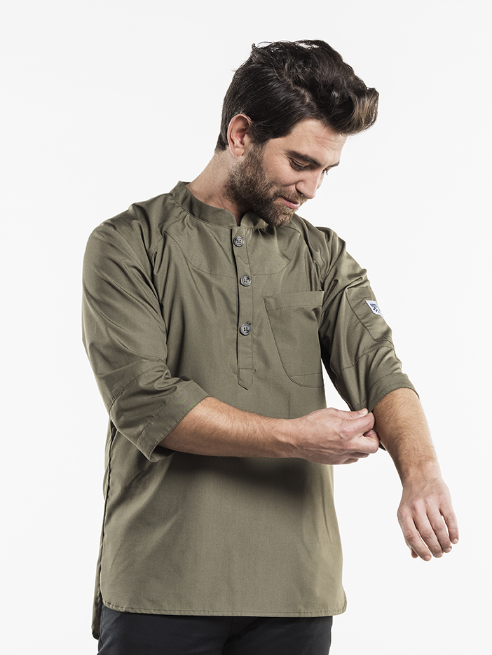 Chaud Devant Bujutsu Green Chef Jacket