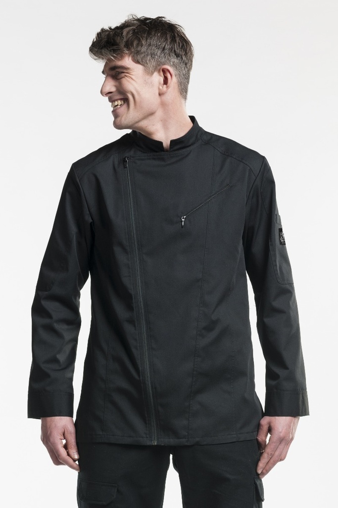 Chaud Devant Biker Black Chef Jacket