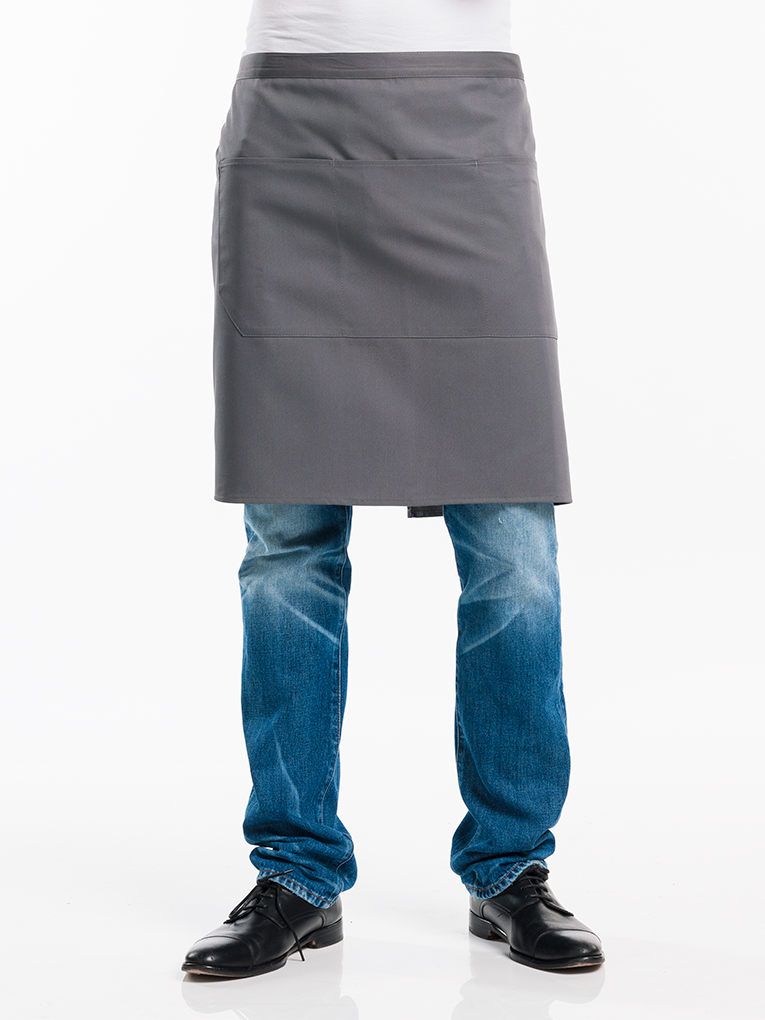 Chaud Devant 3-Pockets Grey Apron