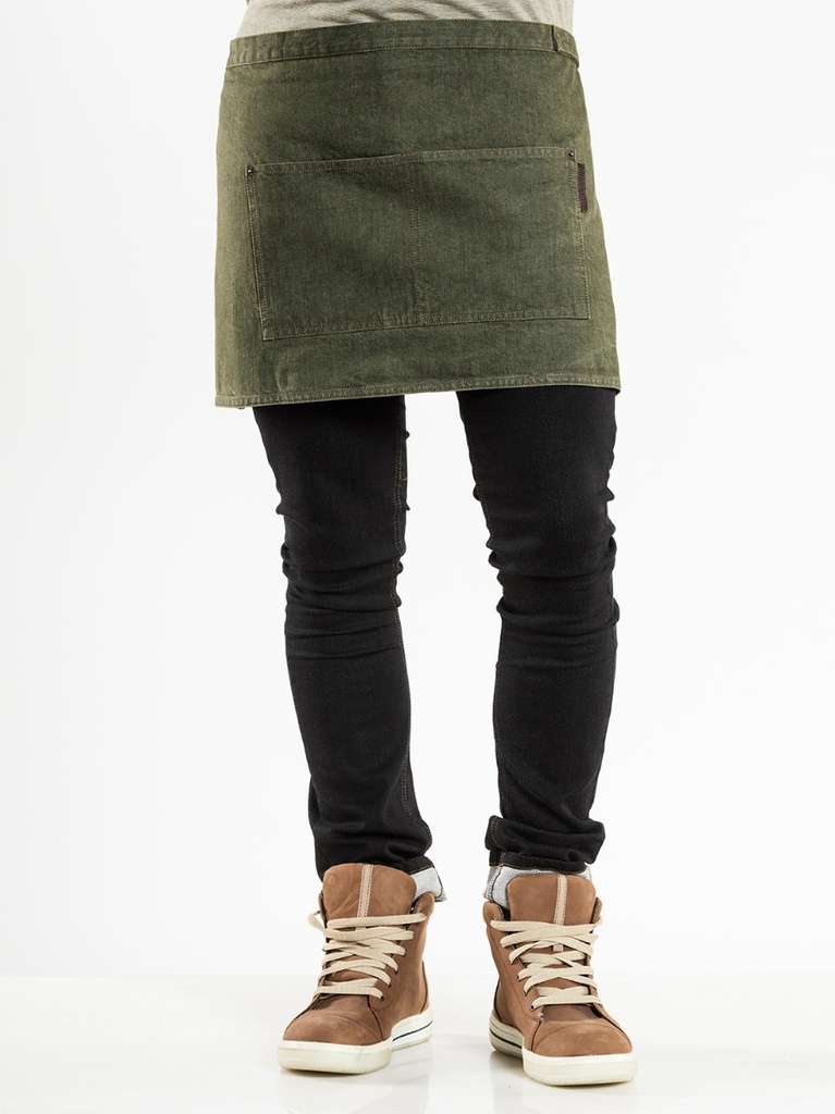 Chaud Devant Base Green Denim Apron