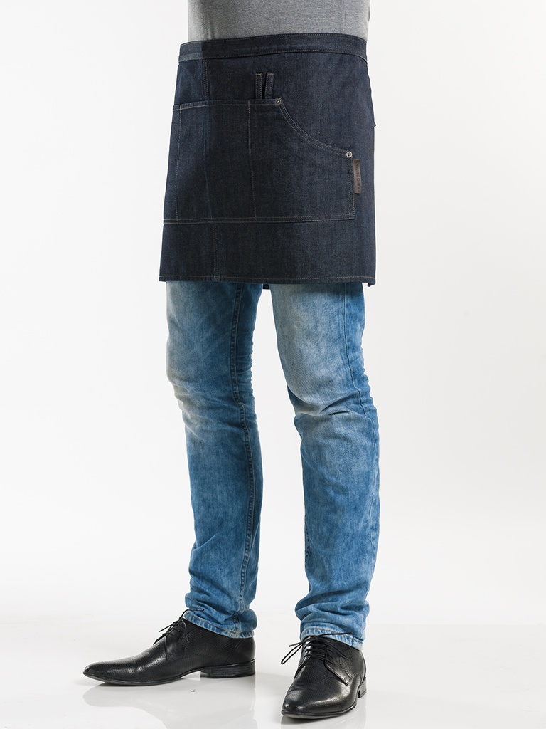 Chaud Devant Multipocket Blue Denim 16" Apron