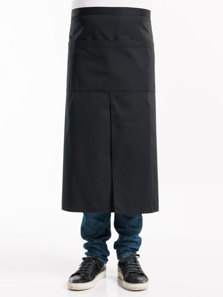 Chaud Devant 4-Pockets Black Apron