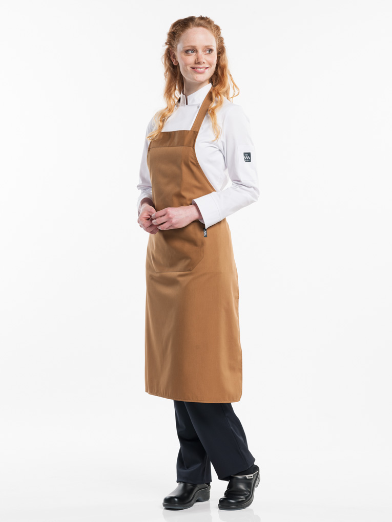 Chaud Devant Camel Bib Apron