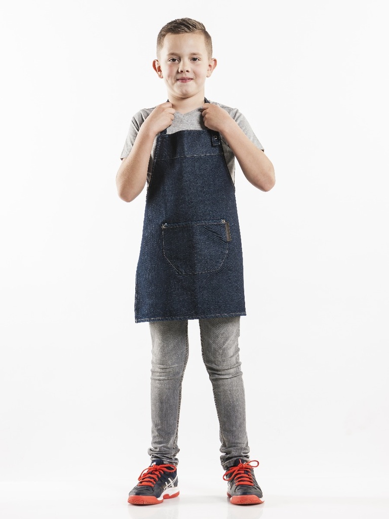 Chaud Devant Kids Blue Denim Bib Apron