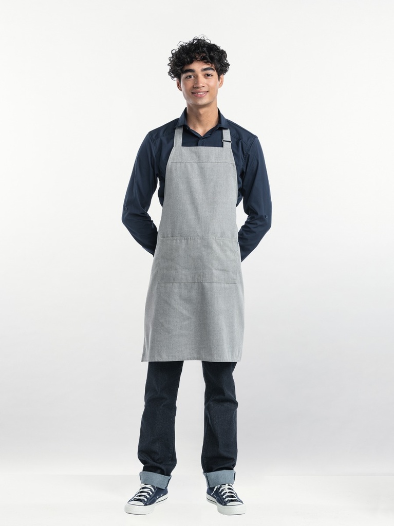 Chaud Devant Base Stone Bib Apron