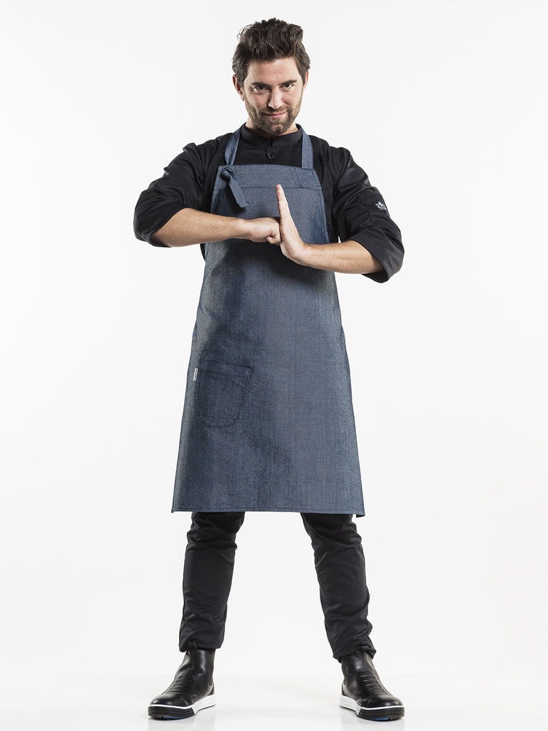 Chaud Devant Bujutsu Petrol Bib Apron