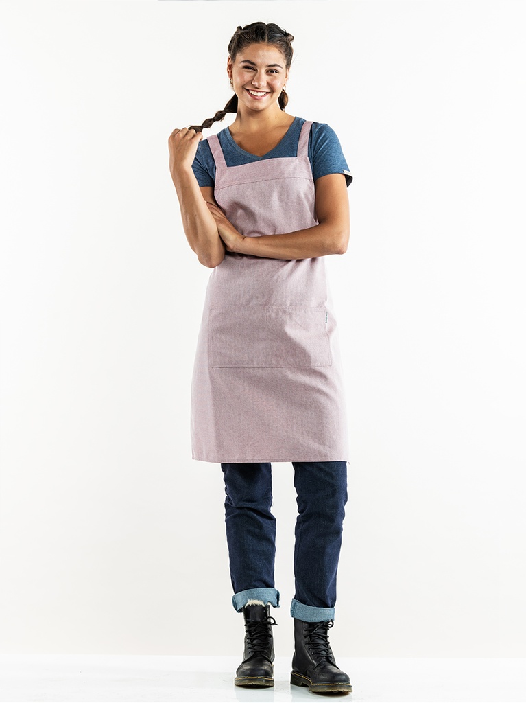Chaud Devant Cross Blossom Bib Apron