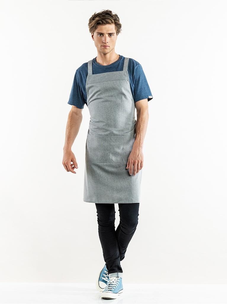 Chaud Devant Cross Stone Bib Apron