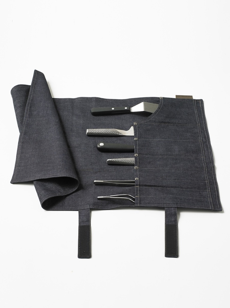Chaud Devant Knife Roll Blue Denim