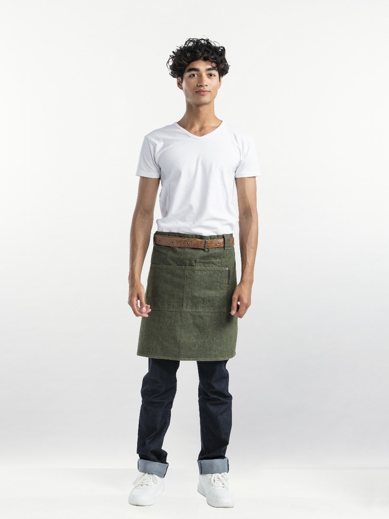Chaud Devant Forene Green Denim Apron