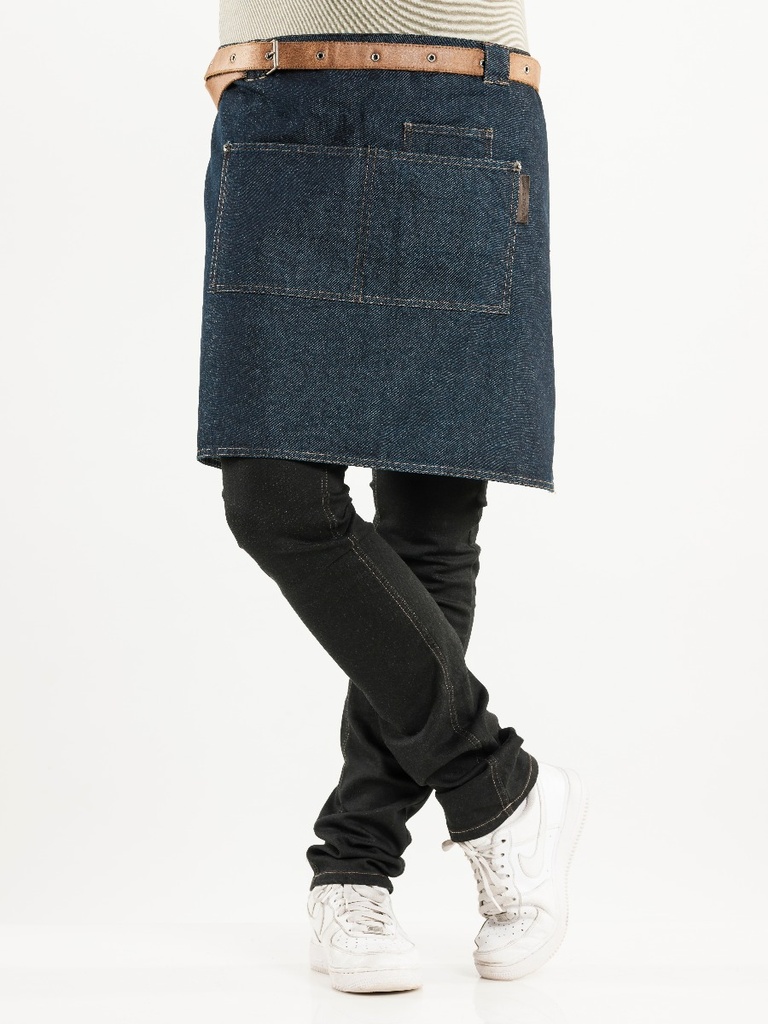 Chaud Devant Forene Blue Denim Apron