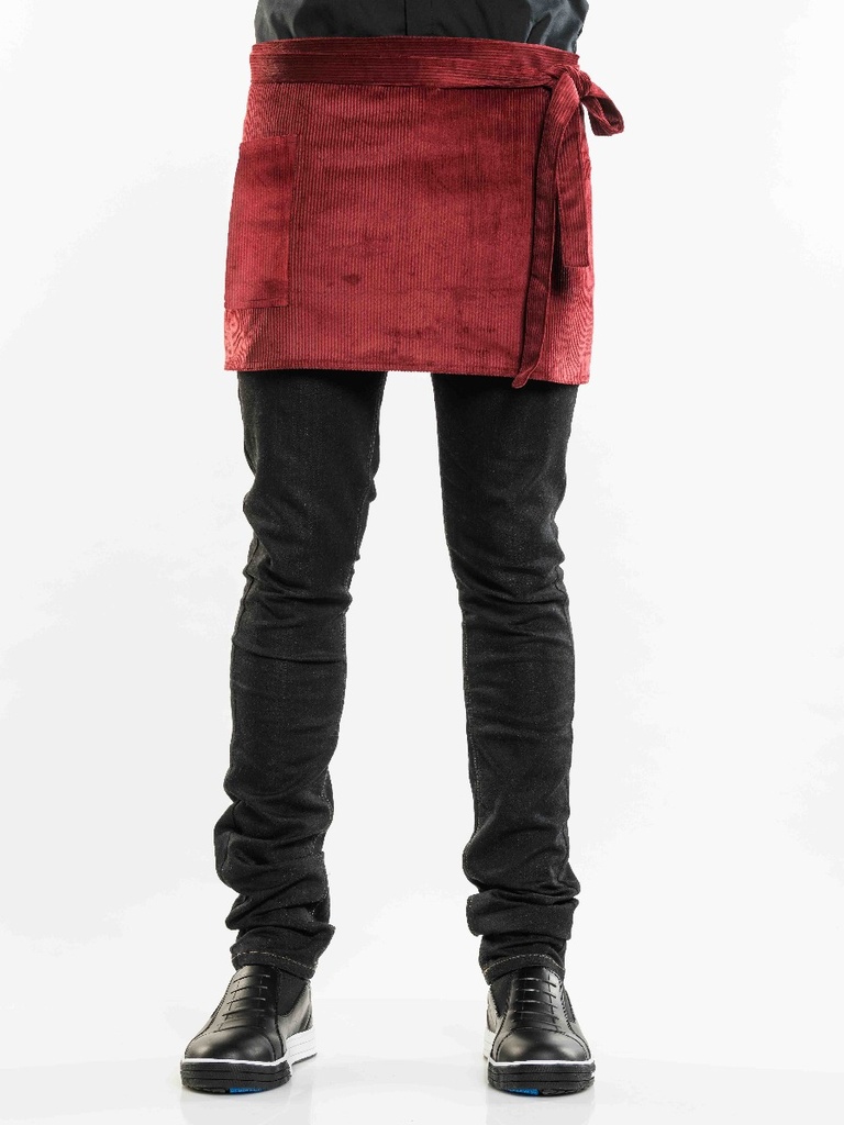 Chaud Devant Red Velvet Apron