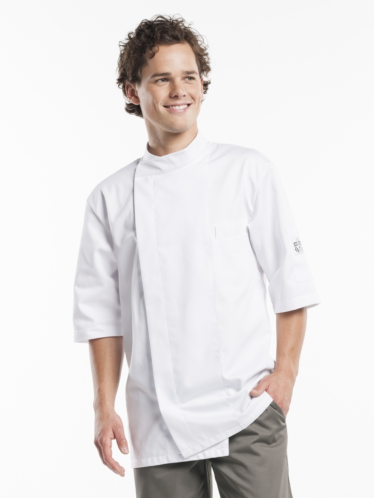 Chaud Devant Bacio White Short Sleeve Chef Jacket