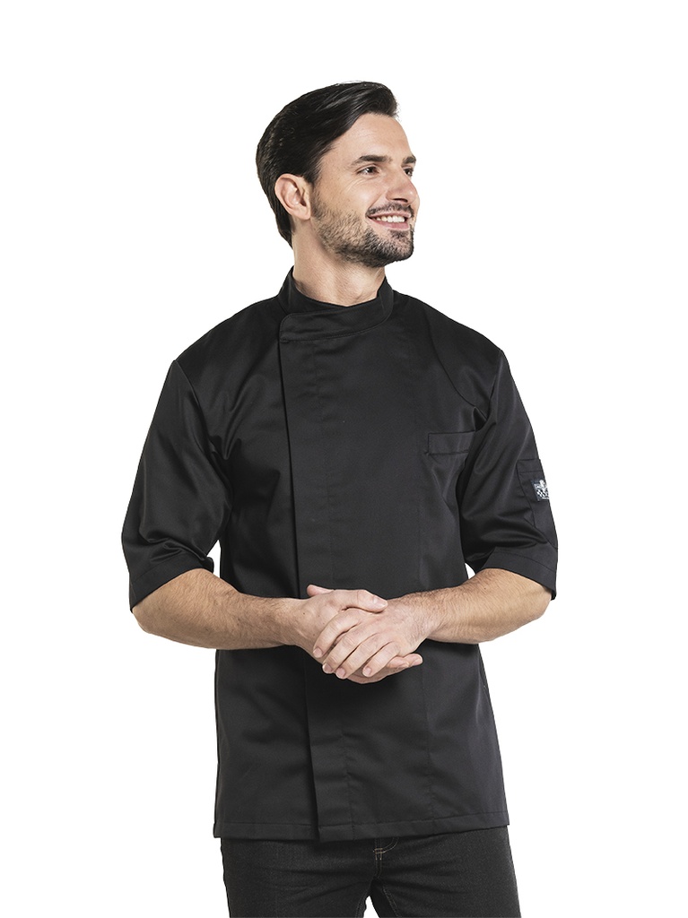 Chaud Devant Bacio Black Short Sleeve Chef Jacket