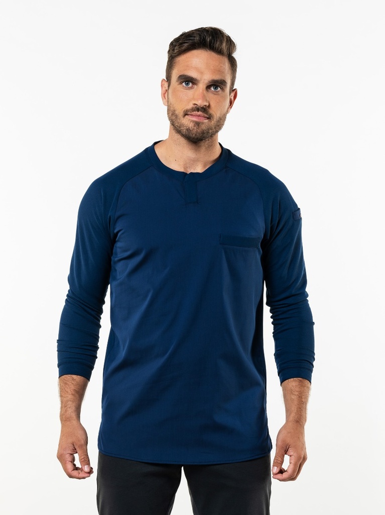 Chaud Devant T-shirt Valente UFX Navy LS Chef Jacket
