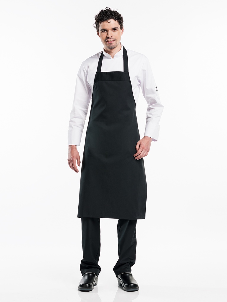 Chaud Devant Cross Black Bib Apron